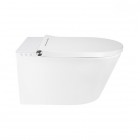 Oltens SmartFrisk miska WC wisząca myjąca z powłoką SmartClean z deską biała 42038000