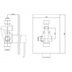 Kohlman Axis bateria prysznicowa podtynkowa bez przełącznika QW220N