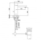 Kohlman Nexen bateria umywalkowa stojąca QB100U