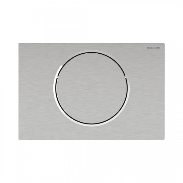 Geberit Sigma10 system spłukiwania WC elektroniczny zasilanie sieciowe do poręczy ściennej Bluetooth® stal 115.705.SN.6