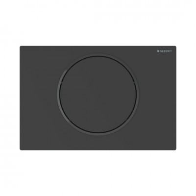 Geberit Sigma10 system spłukiwania WC z przyciskiem zasilanie sieciowe do poręczy Bluetooth® czarny mat 115.705.16.6