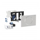 Geberit Sigma10 system spłukiwania WC z przyciskiem zasilanie bateryjne do poręczy Bluetooth® stal 115.706.16.6