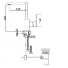 Kohlman Nexen bateria umywalkowa stojąca wysoka QB150U
