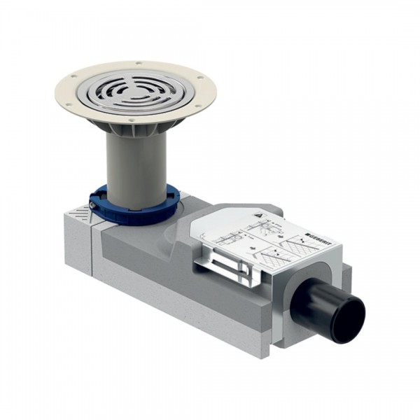 Geberit odpływ punktowy stal d50 H90 154.055.00.1