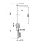Kohlman Nexen bateria umywalkowa stojąca wysoka QB170U