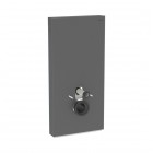 Geberit Monolith moduł sanitarny do miski WC wiszącej szkło satynowe czarne/czarny aluminium 131.022.CD.5