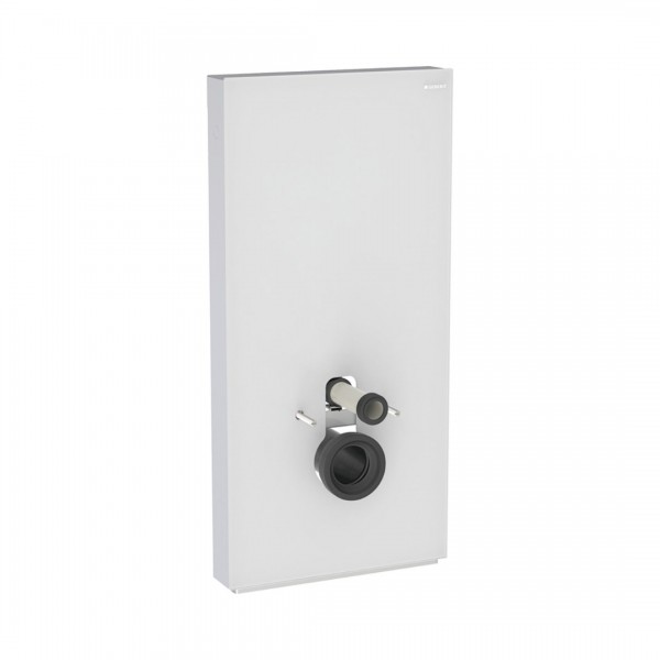Geberit Monolith moduł sanitarny do miski WC wiszącej szkło satynowe białe/aluminium 131.022.TD.5