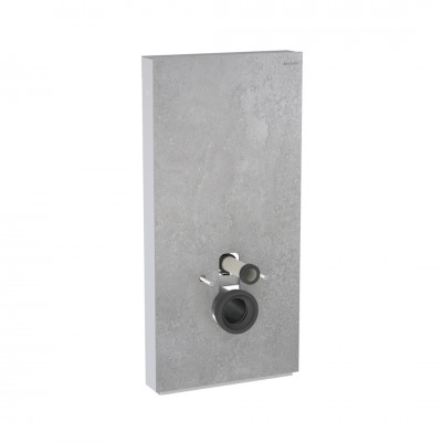 Geberit Monolith moduł sanitarny do miski WC wiszącej optyka betonu/aluminium 131.022.JV.5
