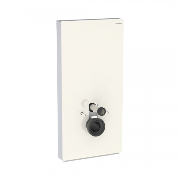 Geberit Monolith Plus moduł sanitarny z podświetleniem do miski WC wiszącej szkło piaskowy szary/aluminium 131.222.JL.7