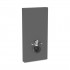 Geberit Monolith Plus moduł sanitarny z podświetleniem do miski WC wiszącej szkło satynowe czarne/czarny aluminium 131.222.CD.7