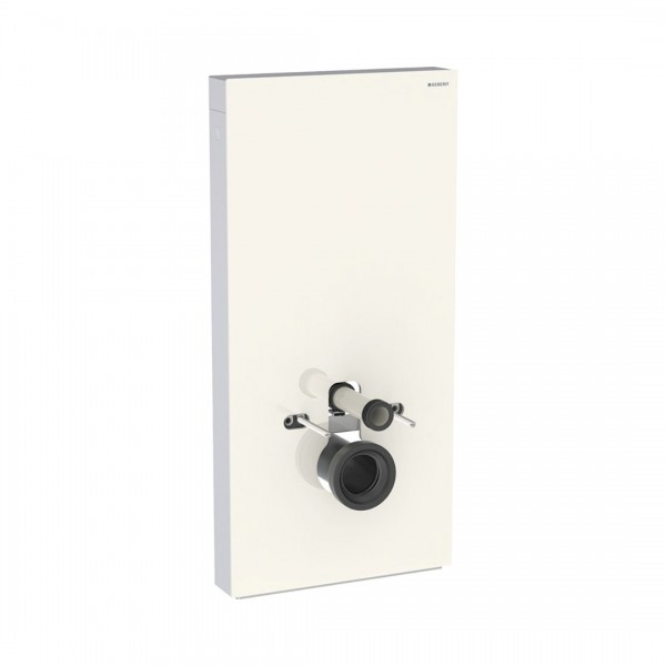 Geberit Monolith Plus moduł sanitarny z podświetleniem do miski WC wiszącej szkło piaskowo szary/aluminium 131.221.JL.7