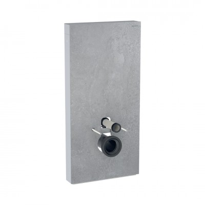 Geberit Monolith Plus moduł sanitarny do miski WC wiszącej optyka betonu/aluminium 131.221.JV.7