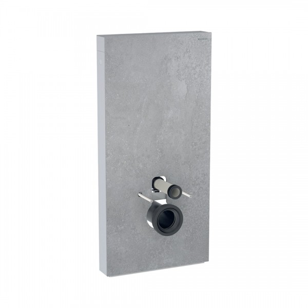 Geberit Monolith Plus moduł sanitarny do miski WC wiszącej optyka betonu/aluminium 131.221.JV.7
