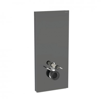 Geberit Monolith moduł sanitarny do miski WC wiszącej szkło lava/czarny aluminium 131.031.JK.5