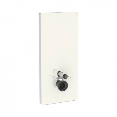 Geberit Monolith moduł sanitarny do miski WC wiszącej H114 szkło piaskowy szary/aluminium 131.031.JL.5