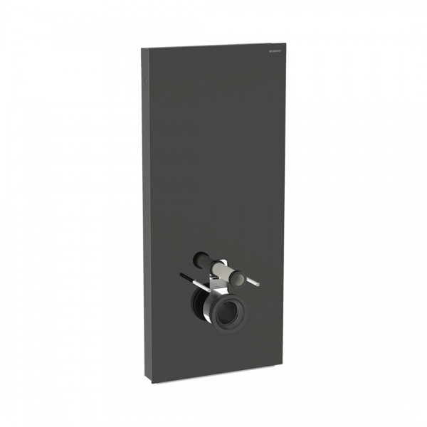 Geberit Monolith moduł sanitarny do miski WC wiszącej H114 szkło czarne/czarne aluminium 131.031.SJ.6