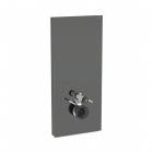 Geberit Monolith Plus moduł sanitarny do miski WC wiszącej H114 szkło lava/czarny aluminium 131.231.JK.7