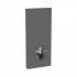 Geberit Monolith Plus moduł sanitarny do miski WC wiszącej H114 szkło satynowe czarne/czarny aluminium 131.231.CD.7