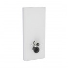 Geberit Monolith Plus moduł sanitarny do miski WC wiszącej H114 szkło satynowe białe/aluminium 131.231.TD.7