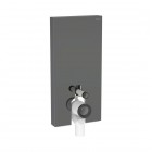 Geberit Monolith moduł sanitarny do miski WC stojącej szkło lava/czarny aluminium 131.003.JK.5