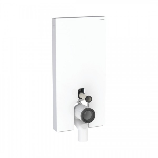Geberit Monolith moduł sanitarny do miski WC stojącej szkło białe/aluminium 131.003.SI.5