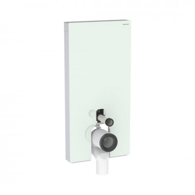 Geberit Monolith moduł sanitarny do miski WC stojącej szkło miętowe/aluminium 131.003.SL.5