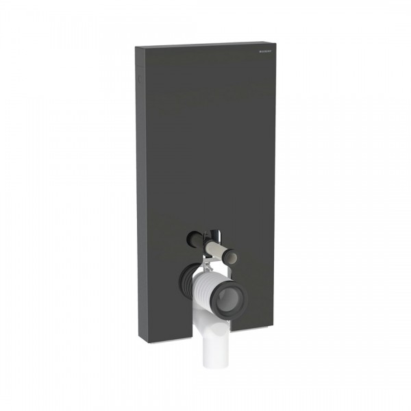 Geberit Monolith moduł sanitarny do miski WC stojącej szkło czarne/czarny aluminium 131.002.SJ.6