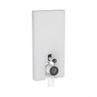 Geberit Monolith moduł sanitarny do miski WC stojącej szkło satynowe białe/aluminium 131.002.TD.5