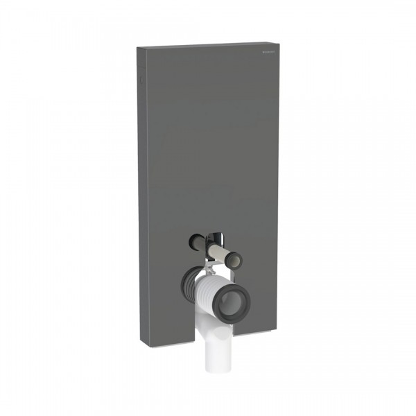 Geberit Monolith Plus moduł sanitarny z podświetleniem do miski WC stojącej szkło lava/czarny aluminium 131.202.JK.7