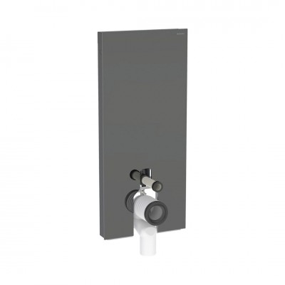 Geberit Monolith moduł sanitarny do miski WC stojącej H114 szkło lava/czarny aluminium 131.033.JK.5