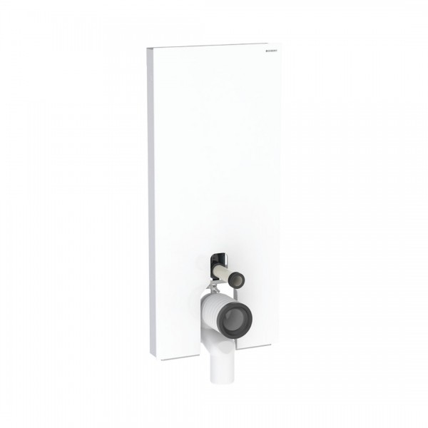 Geberit Monolith moduł sanitarny do miski WC stojącej H114 szkło białe/aluminium 131.033.SI.5