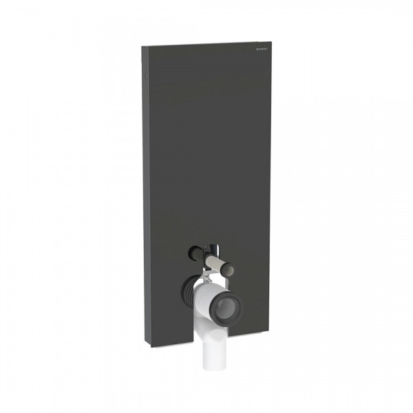 Geberit Monolith moduł sanitarny do miski WC stojącej H114 szkło czarne/czarny aluminium 131.033.SJ.6