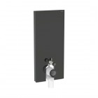 Geberit Monolith moduł sanitarny do miski WC stojącej H114 szkło czarne/czarny aluminium 131.033.SJ.6