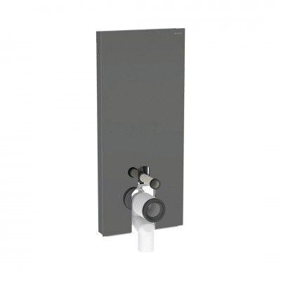Geberit Monolith Plus moduł sanitarny z podświetleniem do miski WC stojącej H114 szkło lava/czarny aluminium 131.233.JK.7