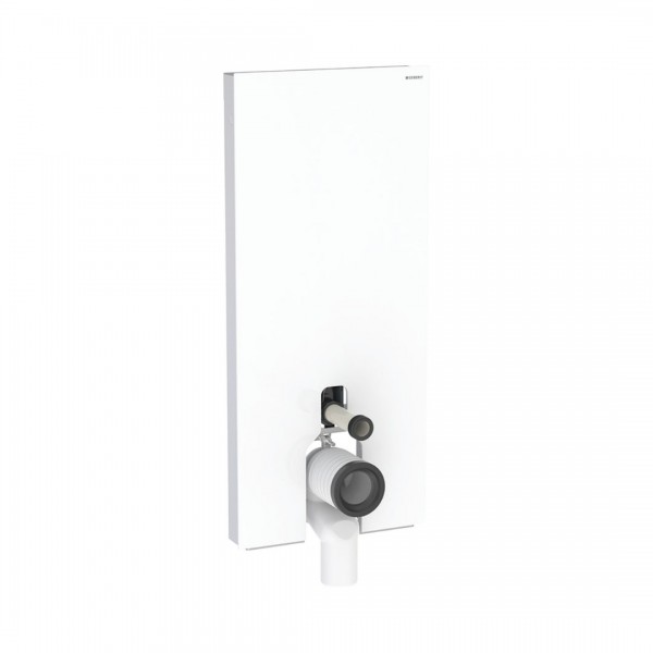 Geberit Monolith Plus moduł sanitarny z podświetleniem do miski WC stojącej H114 szkło białe/aluminium 131.233.SI.7