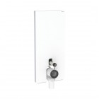 Geberit Monolith Plus moduł sanitarny z podświetleniem do miski WC stojącej H114 szkło białe/aluminium 131.233.SI.7