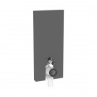 Geberit Monolith Plus moduł sanitarny do miski WC stojącej H114 szkło satynowe czarne/czarny aluminium 131.233.CD.7