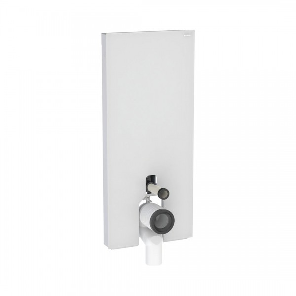 Geberit Monolith Plus moduł sanitarny do miski WC stojącej H114 szkło satynowe białe/aluminium 131.233.TD.7