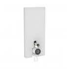 Geberit Monolith Plus moduł sanitarny do miski WC stojącej H114 szkło satynowe białe/aluminium 131.233.TD.7