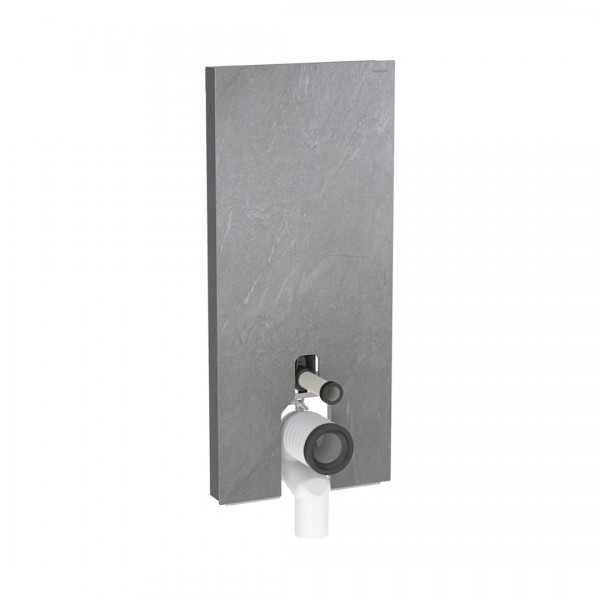Geberit Monolith Plus moduł sanitarny z podświetleniem do miski WC stojącej H114 imitacja łupka/czarny aluminium 131.233.00.7