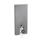 Geberit Monolith Plus moduł sanitarny z podświetleniem do miski WC stojącej H114 imitacja łupka/czarny aluminium 131.233.00.7