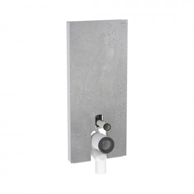 Geberit Monolith Plus moduł sanitarny z podświetleniem do miski WC stojącej H114 optyka betonu/aluminium 131.233.JV.7