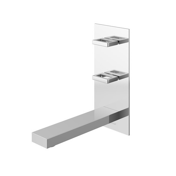 Kohlman Nexen bateria umywalkowa podtynkowa 3-otworowa wylewka 17 cm QW196U