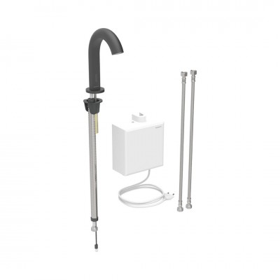 Geberit Piave bateria elektroniczna umywalkowa z mieszaczem zasilanie sieciowe czarny mat 116.162.14.1