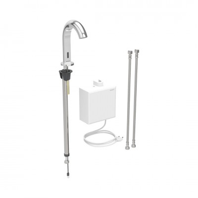 Geberit Piave bateria elektroniczna umywalkowa z mieszaczem termostatycznym zasilanie sieciowe chrom 116.167.21.1