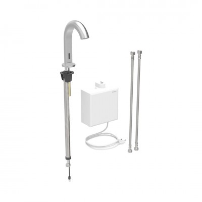 Geberit Piave bateria elektroniczna umywalkowa z mieszaczem termostatycznym zasilanie sieciowe stali 116.167.SN.1