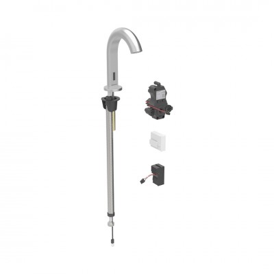 Geberit Piave bateria elektroniczna umywalkowa z mieszaczem zasilanie sieciowe stal 116.182.SN.1