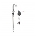 Geberit Piave bateria elektroniczna umywalkowa z mieszaczem termostatycznym zasilanie sieciowe stal 116.187.SN.1