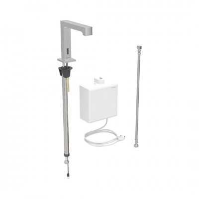 Geberit Piave bateria elektroniczna umywalkowa do wody zmieszanej zasilanie sieciowe stal 116.171.SN.1