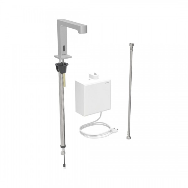 Geberit Piave bateria elektroniczna umywalkowa do wody zmieszanej zasilanie sieciowe stal 116.171.SN.1